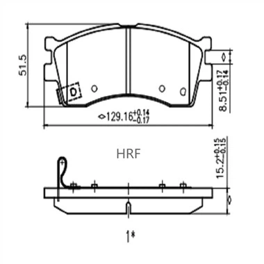 Brzdové destičky pro Kia Rio